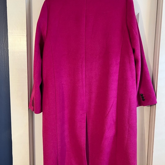 EUC/Like New LOFT XXL Fushia Wool Blend Winter Coat - Picture 2 of 6
